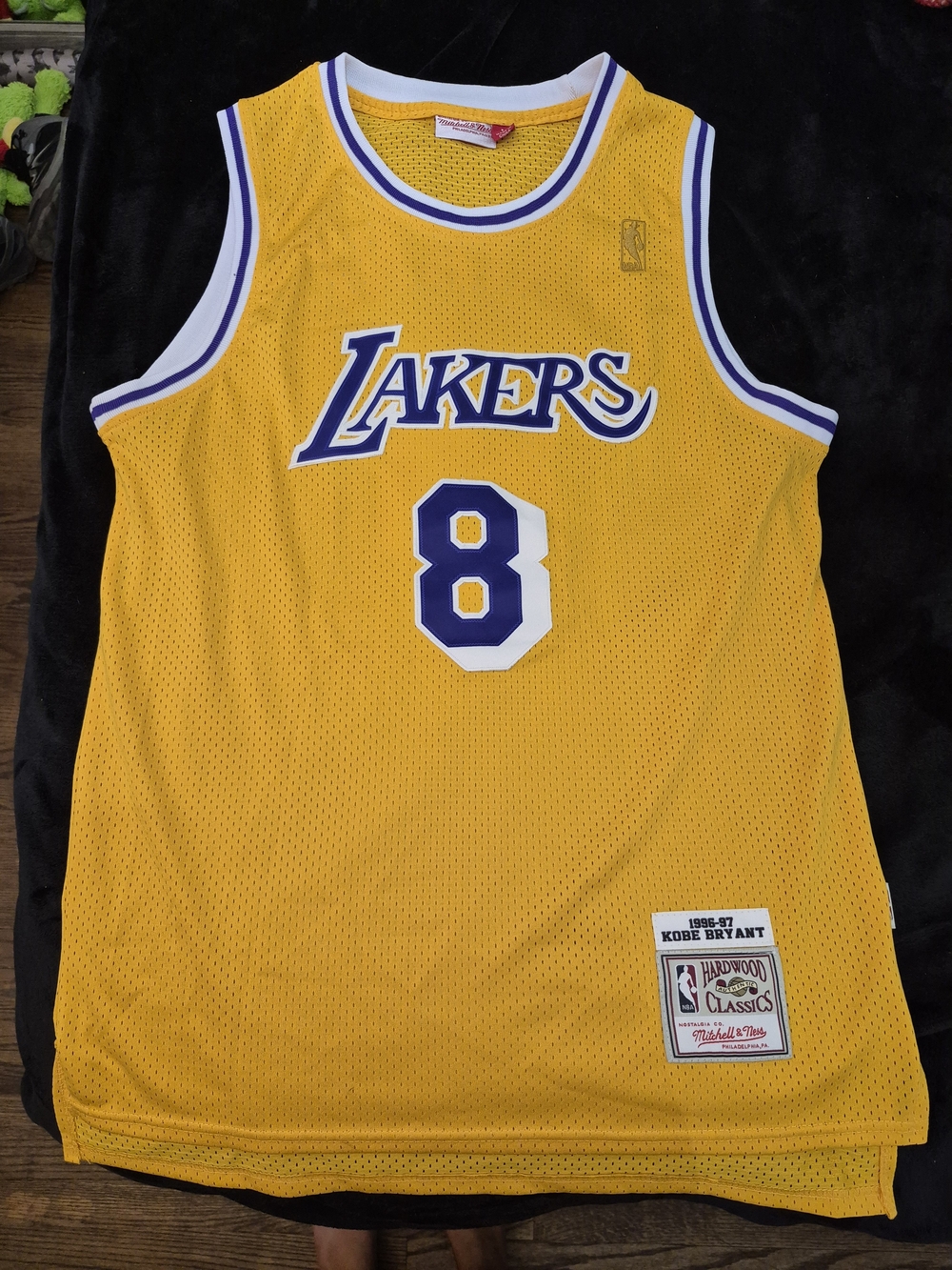 Kobe Bryant Los Angeles Lakers #8 Yellow/Purple Mesh Jersey